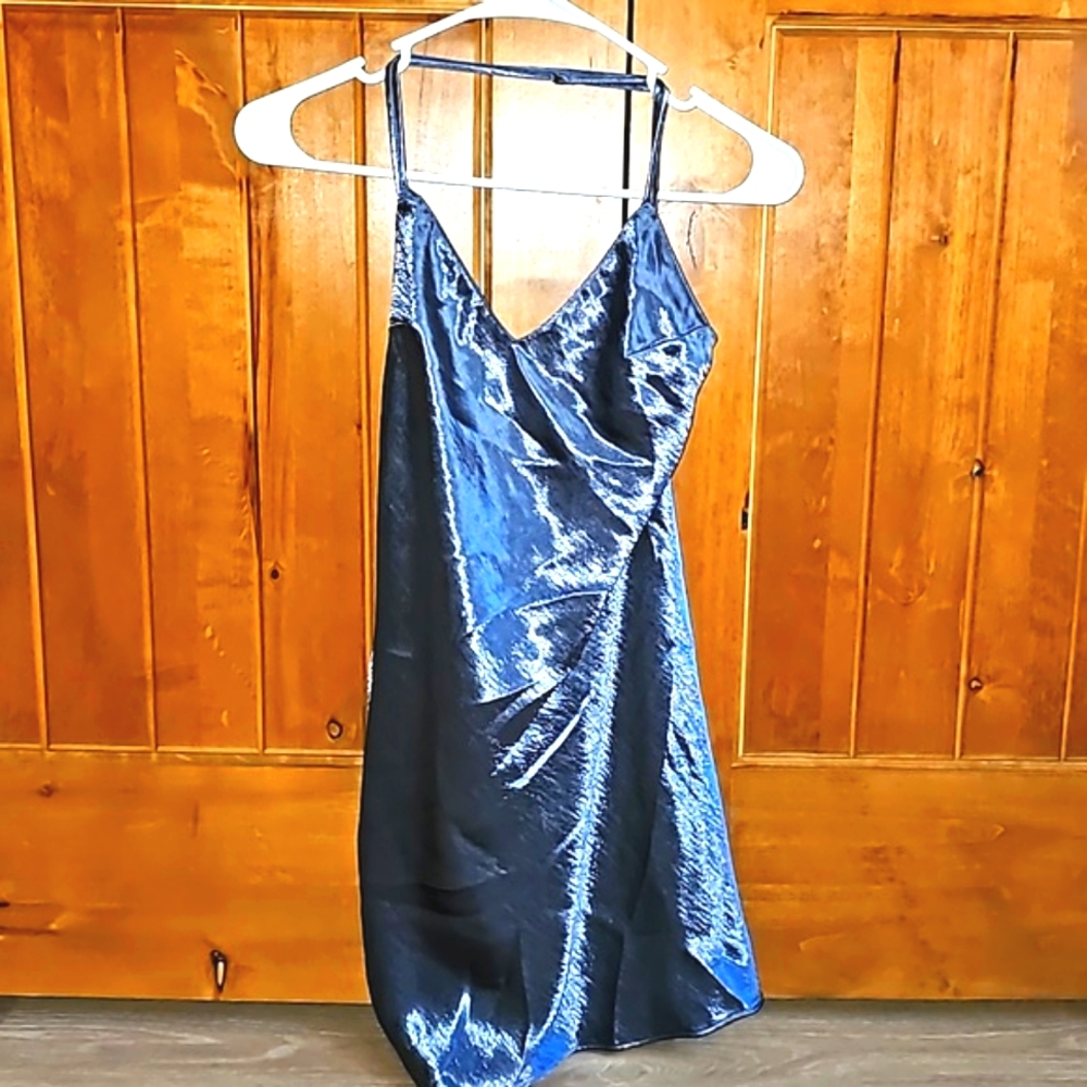 NWOT Victoria Secret Metallic Silver Dress